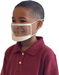 第3回 透明マスク配布 マスク名：フィット機能付き透明マスク